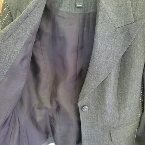 Andy The-Anh Grey Wool Blazer - Picture 7 of 12